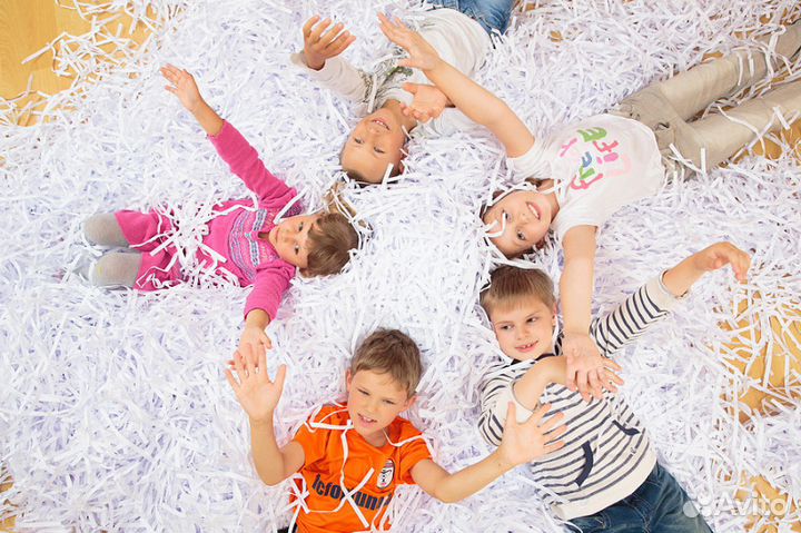 Бумажное шоу дискотека серебро