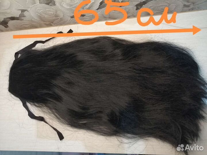 Накладной хвост черный