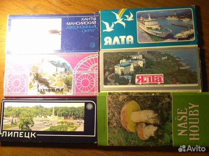 Комплекты из цветных открыток СССР и ГДР