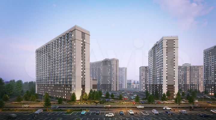 4-к. квартира, 56,4 м², 13/22 эт.