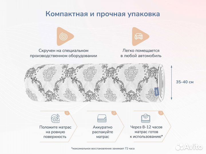 Матрас Димакс Твист Ролл Софт плюс 90х195