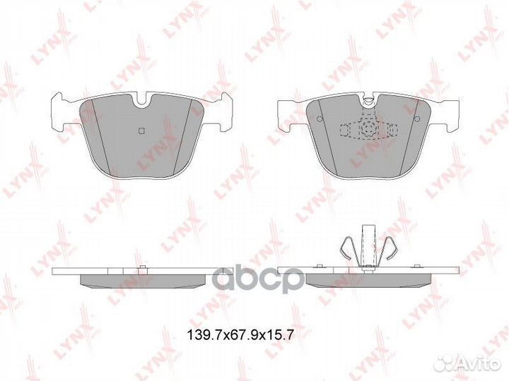 Колодки тормозные дисковые зад BD1433 lynxauto