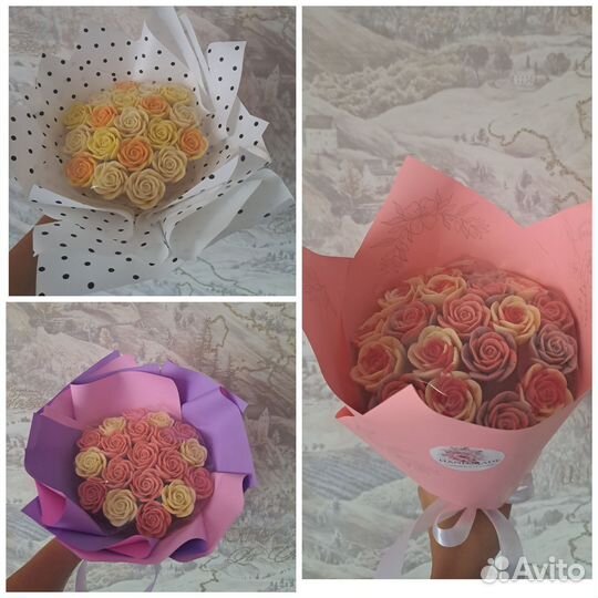 Шоколадные розы букеты