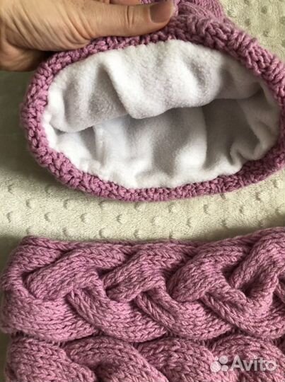 Шапка и снуд для девочки