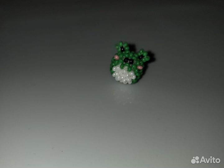 Амигуруми, лягушка из бисера