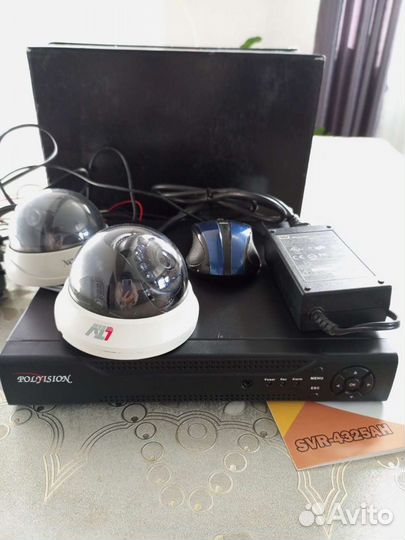 Комплект видеонаблюдения 4 камеры бу