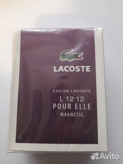 Духи женские Lacoste magnetic L 12.12 (90ml) новые