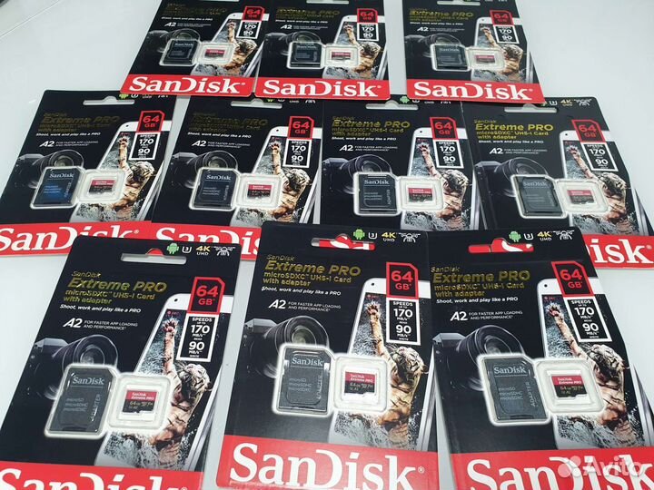 Sandisk Extreme Pro 64Gb Карта памяти DJI MicroSD