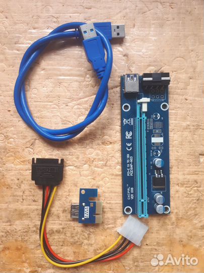 Райзер riser PCI-E 006