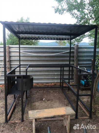 Изготовление металлоконструкций. Мангальная зона