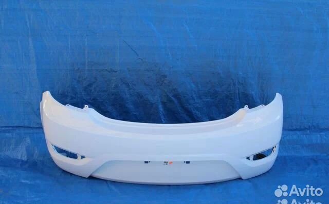 Задний бампер на Hyundai Солярис 2010