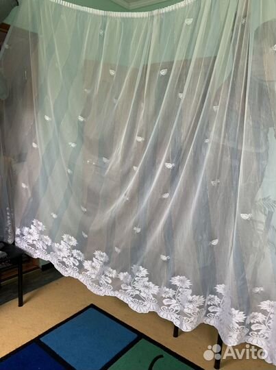 Тюль 2шт(ш-3м,д-2,1), (ш-2,85,д-1,90)