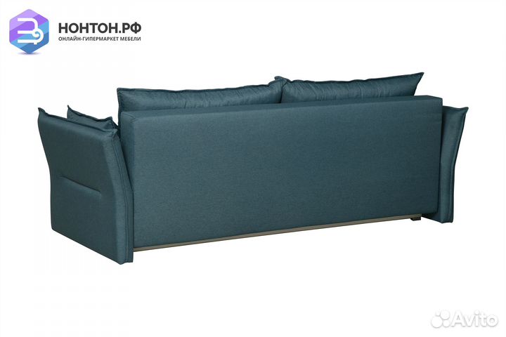 Диван еврокнижка Бруклин 3-х местный синий