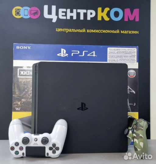 Игровая приставка PS4 slim 500gb + 8 игр