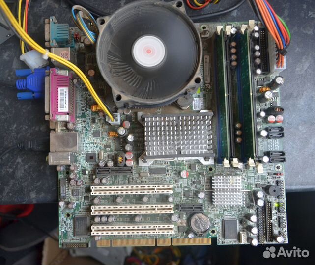 Матплата NCR комплект с CPU, памятью S775