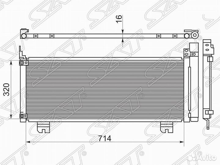 Радиатор кондиционера lexus RX 450H 09
