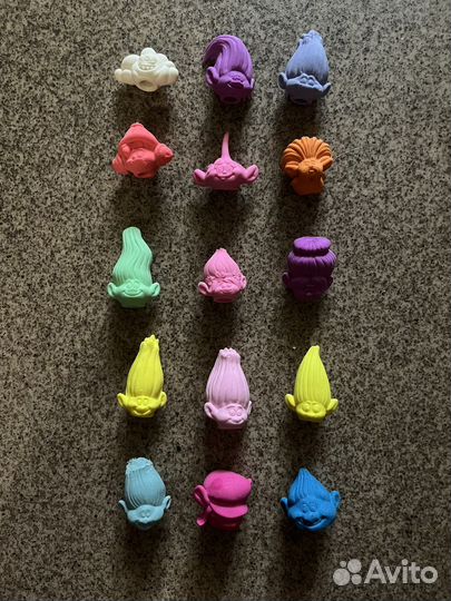 Домик-Пенал Тролли Trolls 15 ластиков Пятерочка