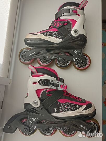Детские раздвижные роликовые коньки 29-33 + защита