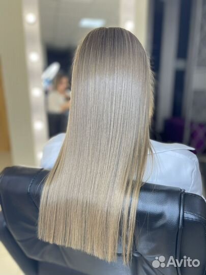 Кератиновое выпрямление волос