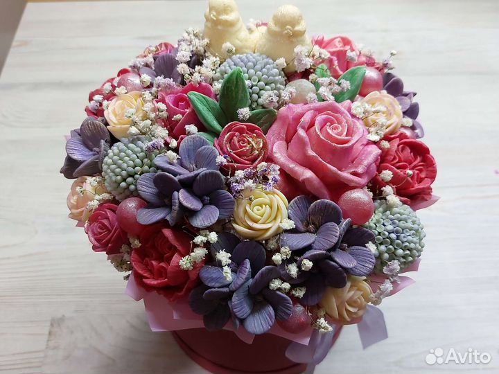 Съедобные букеты из шоколада