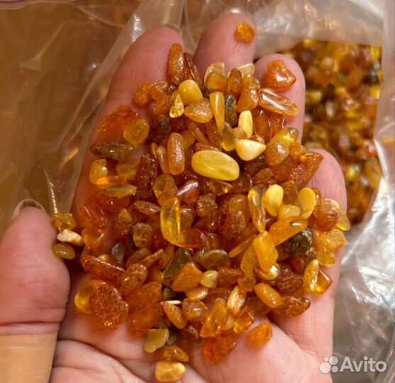 400 гр янтарной крошки