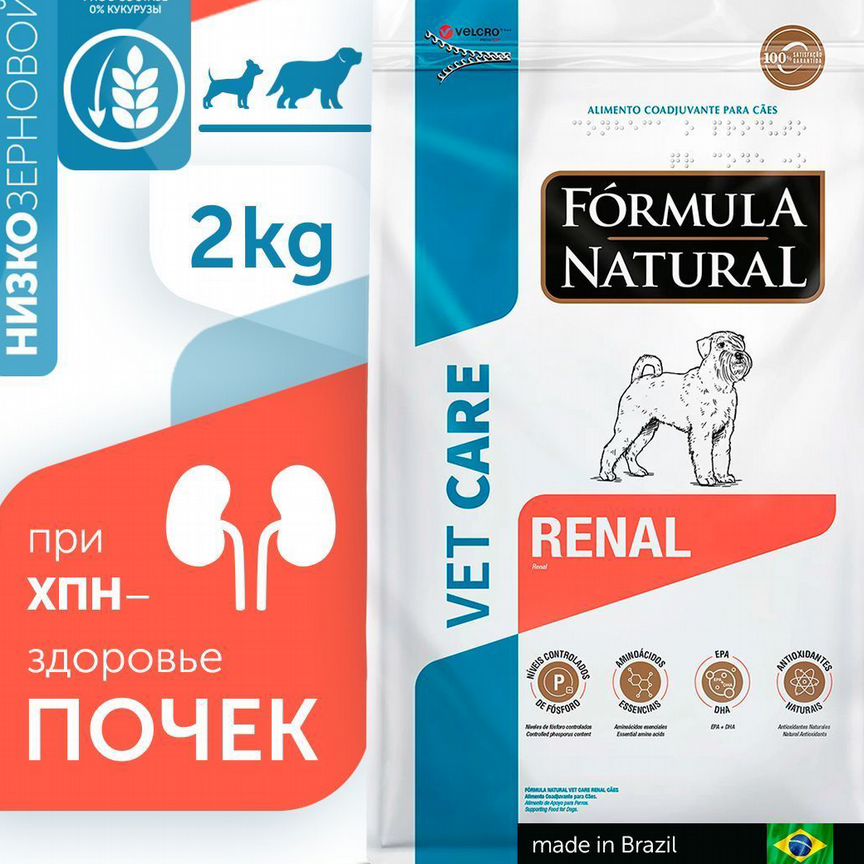 Formula Natural VET care renal для собак 2 кг