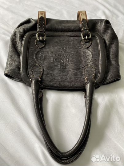 Кожанная сумка Fendi оригинал