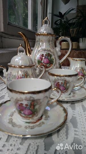 Фарфор сервиз кофейный, Япония, СССР, винтажной