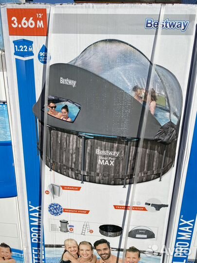 Бассейн Bestway Steel Pro Max 5619K, 366х122 см