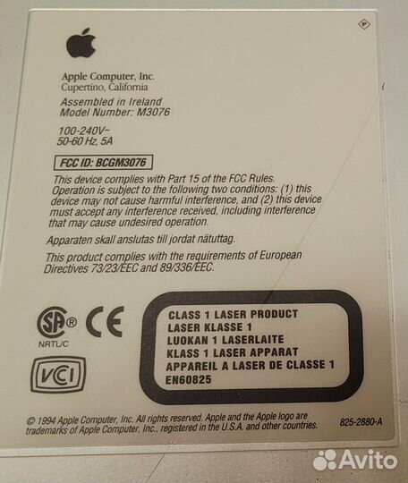 Apple Macintosh Performa 630 M3076 ретро