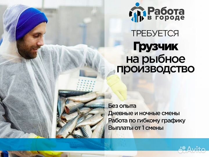 Грузчик в цех Частые выплаты Подработка