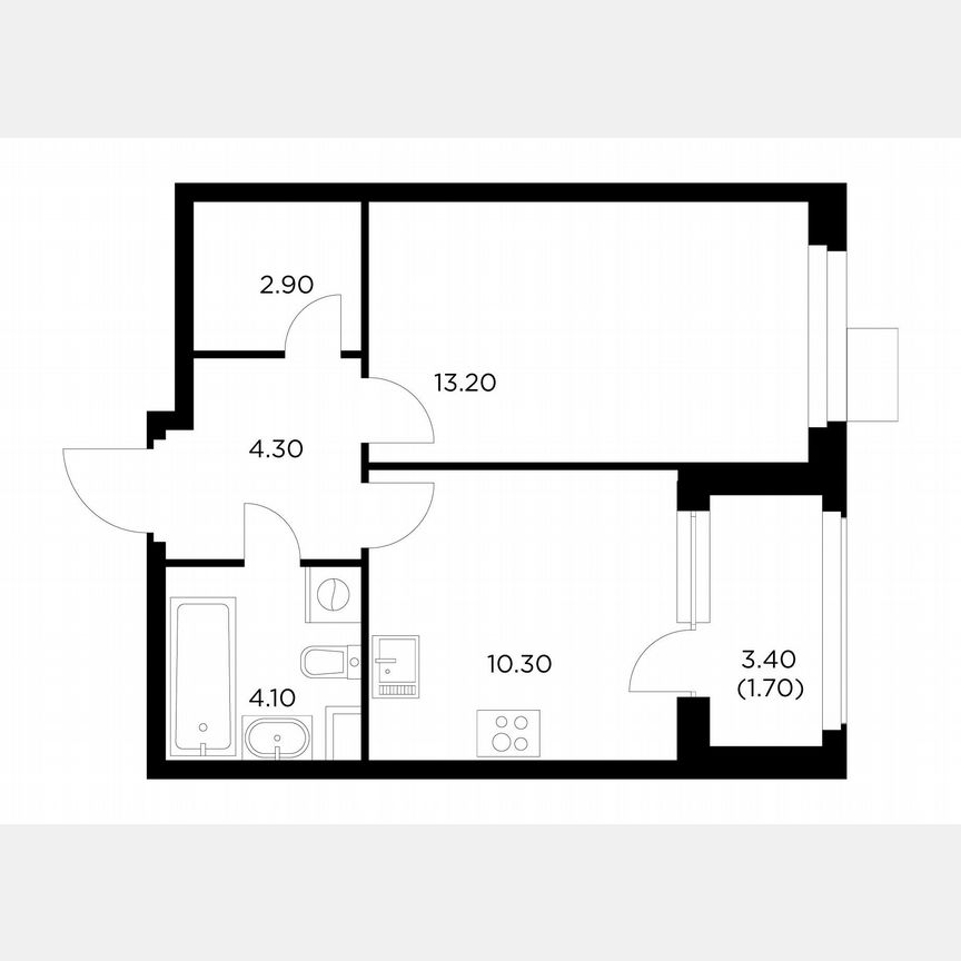 1-к. квартира, 36,5 м², 15/17 эт.