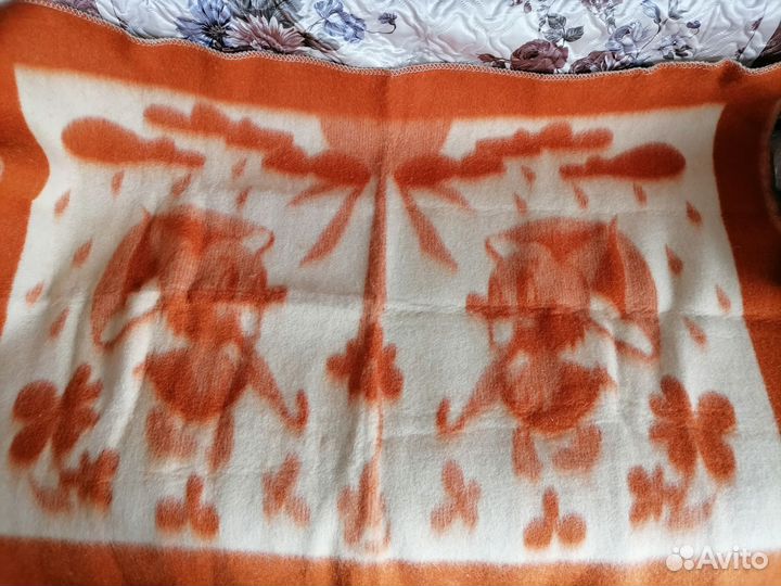 Одеяло шерстяное СССР новое