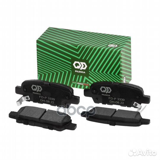 Колодки тормозные дисковые зад прав/лев 0,75