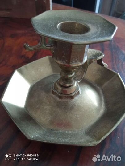 Подсвечник бронза.Винтаж.Европа