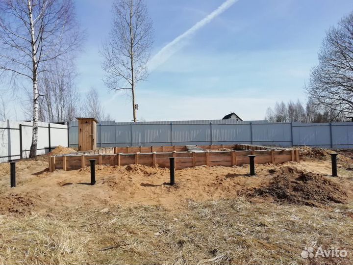 Фундамент на винтовых сваях. Монтаж за 1 день