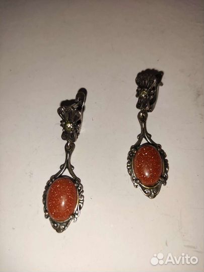 Серьги из мельхиора