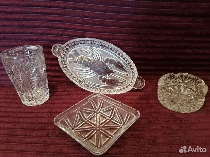 Вазы хрусталь и стекло СССР