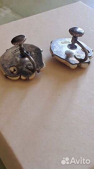Винтажные серьги Тошикане,Япония.,Слоники
