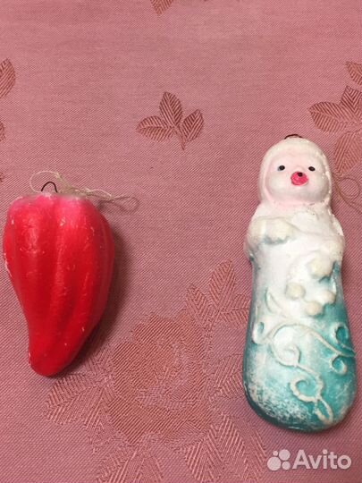 Елочные игрушки (шарики, фигурки) СССР б/у 2