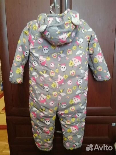 Зимний комбинезон для девочки 80 86