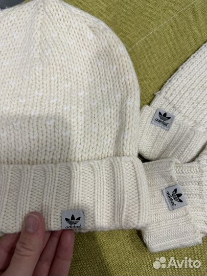 Набор шапка и варежки adidas