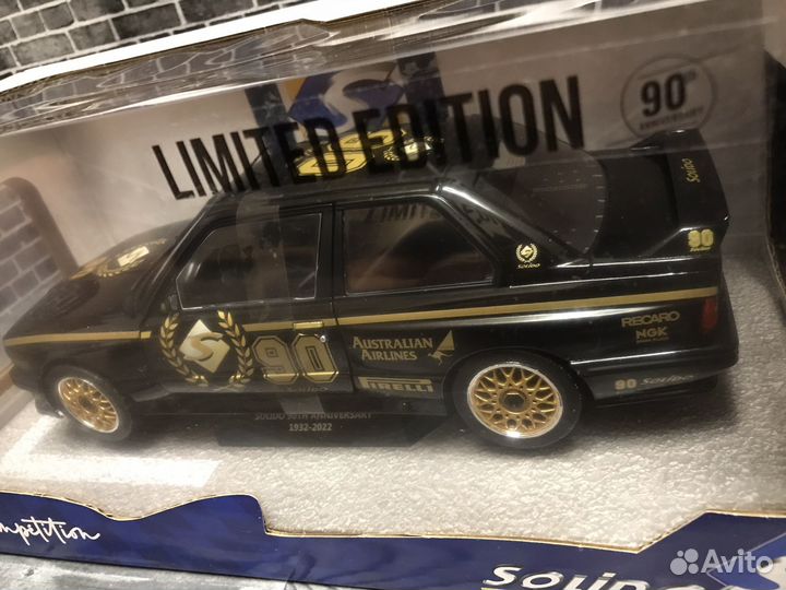 Solido 1/18 BMW M3 E30 90 years