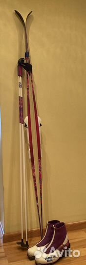 Лыжи Fischer xc 182 ботики на 36-37 Полный ком-кт