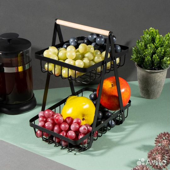 Корзина для фруктов металлическая
