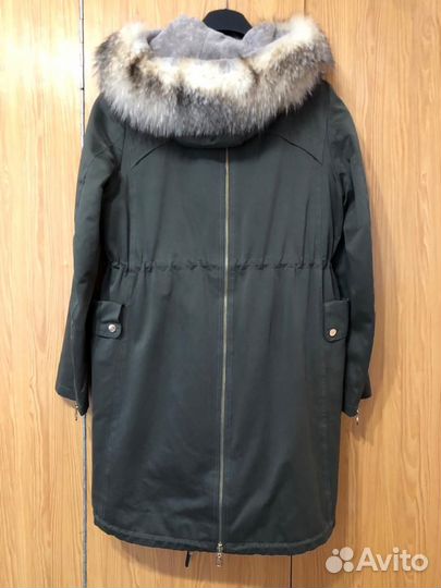 Парка женская с натуральным мехом