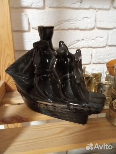 Бутылка штоф парусник корабль