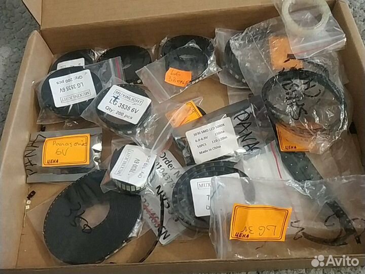 Светодиоды для ремонта подсветки тв и планки новы