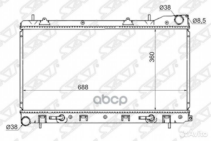 Радиатор Subaru Forester 02-08 / Impreza 00-07