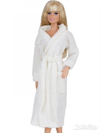 Махровый халат, одежда для кукол типа барби